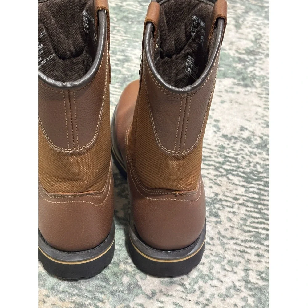 Braham Men's Bay Steel Toe Leather Boots‎ 7.5 *blemish